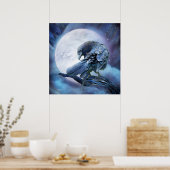 Raven Moon Art Poster/Print Poster (Küche)