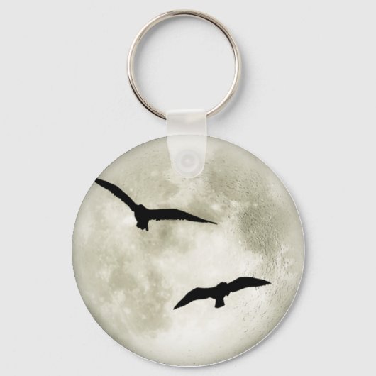 Raven Moon Keychain Schlüsselanhänger (Vorderseite)