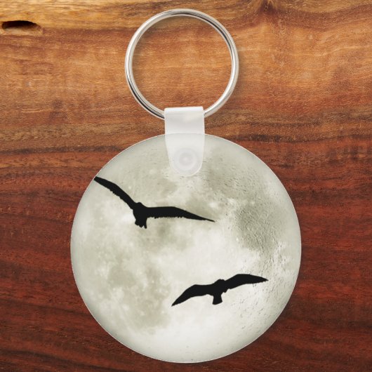 Raven Moon Keychain Schlüsselanhänger (Vorderseite)