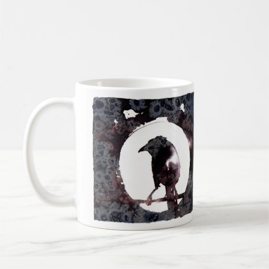 Raven Moon (nur vorne) Kaffeetasse (Links)