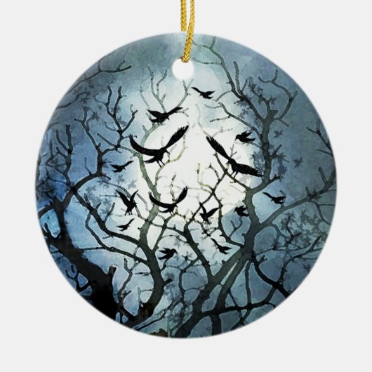 Raven Moon Ornament (Vorne)