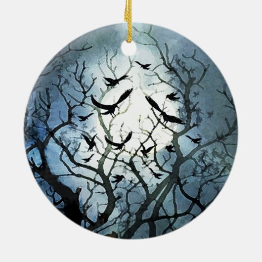 Raven Moon Ornament (Hinten)