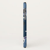 Raven Moon Phases Stars Blue Case-Mate iPhone Hülle (Hinten/Links)