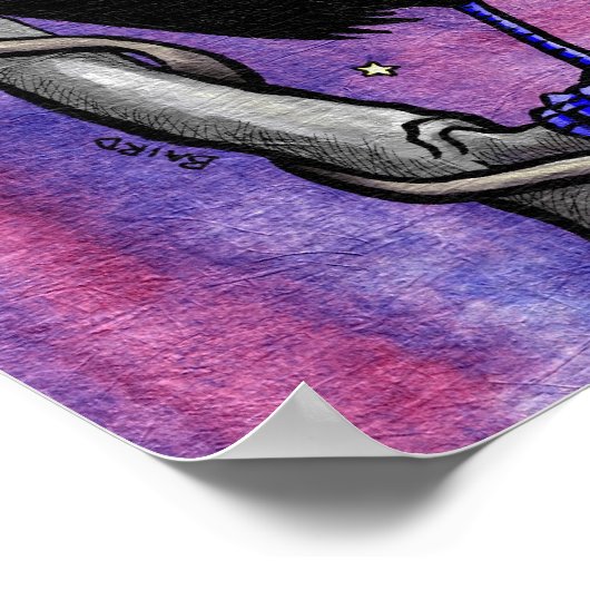 Raven Moon Poster (Ecke)