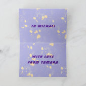 Raven, Moon, Sonne, Sterne, Jubiläumskarte Karte (Innenseite)