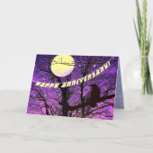 Raven, Moon, Sonne, Sterne, Jubiläumskarte Karte (Vorderseite)