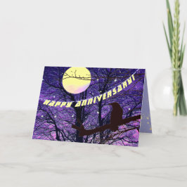 Raven, Moon, Sonne, Sterne, Jubiläumskarte Karte