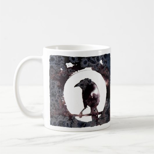 Raven Moon (vorne und hinten) Kaffeetasse (Links)