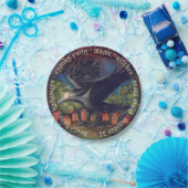 Raven Moonlight Hexen Halloween Nacht Pappteller (Party)