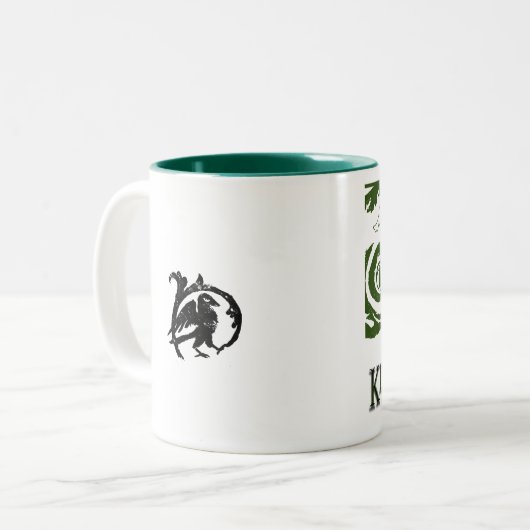 Raven Mug Königs Zweifarbige Tasse (Vorderseite Links)