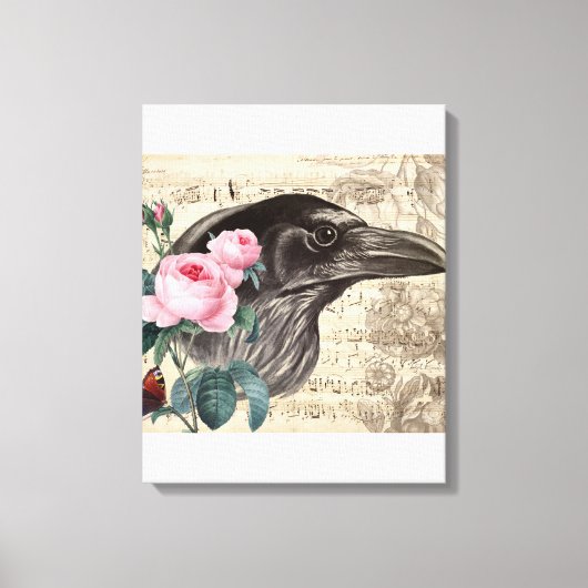 Raven Music Leinwanddruck (Vorderseite)