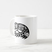 Raven Native American Design Kaffeetasse (Vorderseite Links)