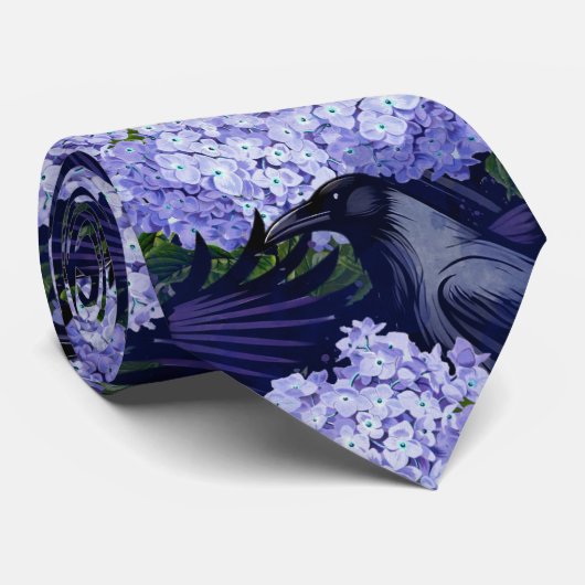 Raven Neck Tie Krawatte (Gerollt)