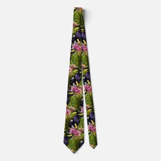 Raven Neck Tie Krawatte (Vorderseite)