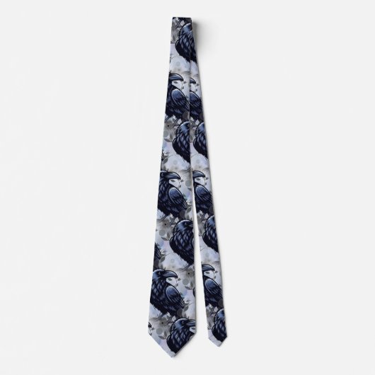 Raven Neck Tie Krawatte (Vorderseite)