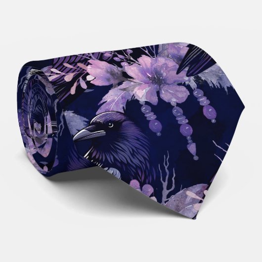 Raven Neck Tie Krawatte (Gerollt)