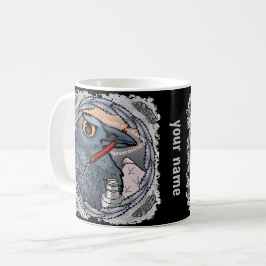 Raven Nevermind Tasse (Vorderseite Links)