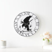 Raven Nevermore Große Wanduhr (Zuhause)