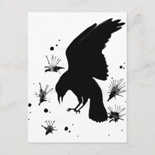 Raven Nevermore Postkarte