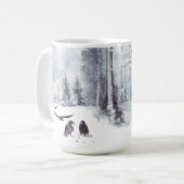 Raven New Beginnings Motivational Quote Kaffeetasse (Vorderseite Links)