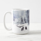 Raven New Beginnings Motivational Quote Kaffeetasse (Links)