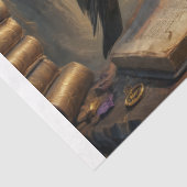 Raven of the Golden Key Decoupage Seidenpapier (Detail)