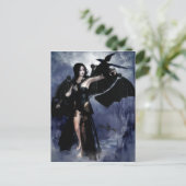 Raven of the Night Postcard Postkarte (Stehend Vorderseite)