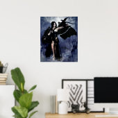 Raven of the Night Poster/Canvas Print Poster (Heimbüro)