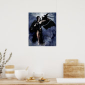 Raven of the Night Poster/Canvas Print Poster (Küche)