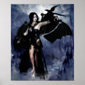 Raven of the Night Poster/Canvas Print Poster (Vorne)