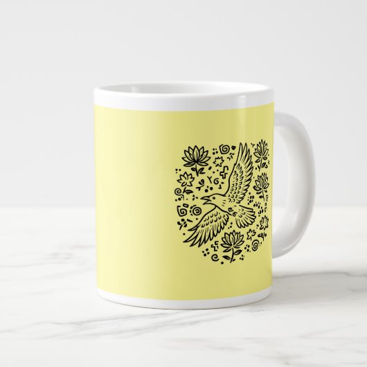 Raven of Transformation Jumbo-Tasse (Vorderseite Rechts)