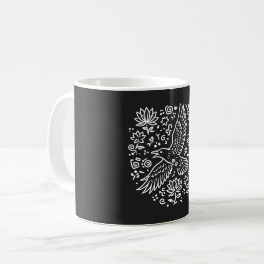 Raven of Transformation Kaffeetasse (Vorderseite Links)