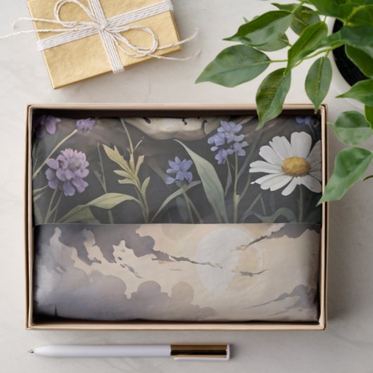 Raven on a Skull Decoupage Seidenpapier (Geschenk)