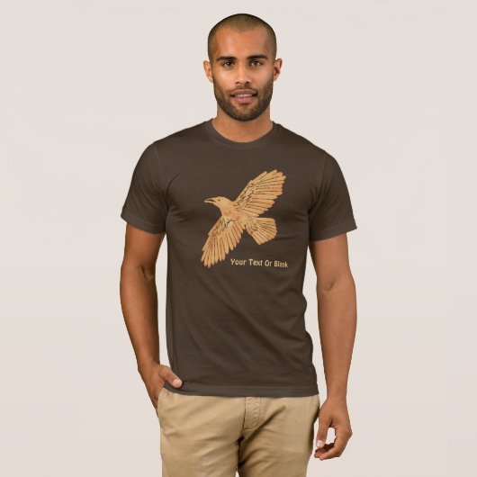 Raven on Brown T-Shirt (Vorne ganz)