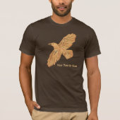 Raven on Brown T-Shirt (Vorderseite)
