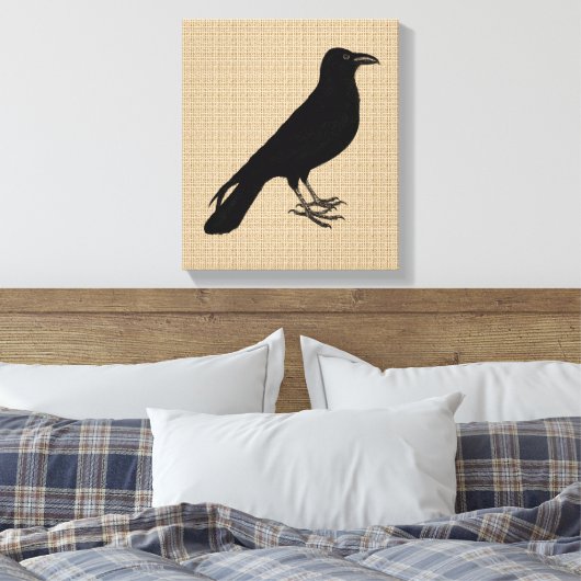 Raven on Leinwand (Insitu (Schlafzimmer))