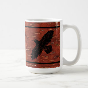 Raven on On Inner Birch Barke Kaffeetasse