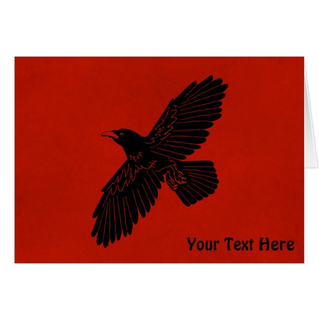 Raven on Red (Vorderseite (Horizontal))