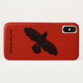 Raven on Red Case-Mate iPhone Hülle (Rückseite (Horizontal))