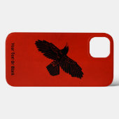 Raven on Red Case-Mate iPhone Hülle (Rückseite (Horizontal))