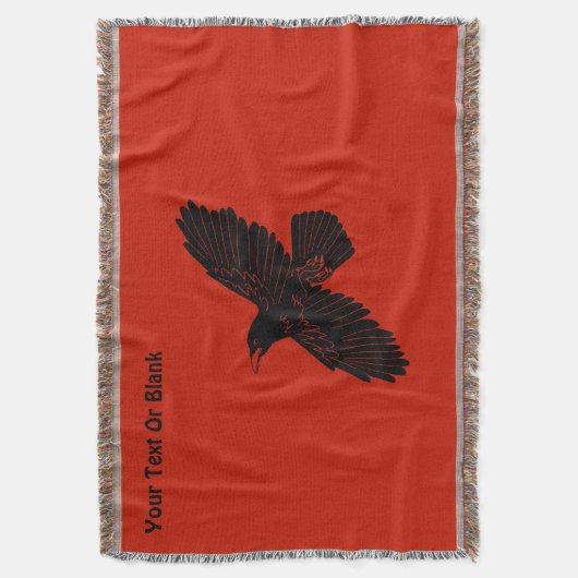 Raven on Red Decke (Vorderseite Vertikal)