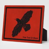 Raven on Red Fotoplatte (Seite)