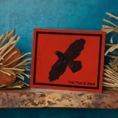 Raven on Red Fotoplatte (Seite)