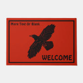 Raven on Red Fußmatte (Vorderseite)