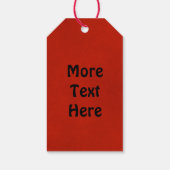 Raven on Red Geschenkanhänger (Rückseite)