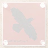 Raven on Red Glasuntersetzer (Rückseite)