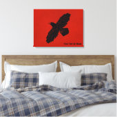Raven on Red Leinwanddruck (Insitu (Schlafzimmer))