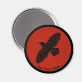 Raven on Red Magnet (Vorderseite/Rückseite)