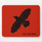 Raven on Red Mousepad (Vorne)