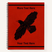 Raven on Red Notizblock (Vorderseite)